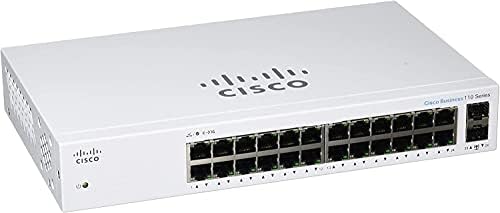 Cisco Business CBS110-24T מתג לא מנוהל | 24 PORT GE | 2x1g sfp משותף & startech.com מדף מתלה